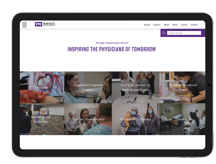 TCU Medical School Tablet Showcase