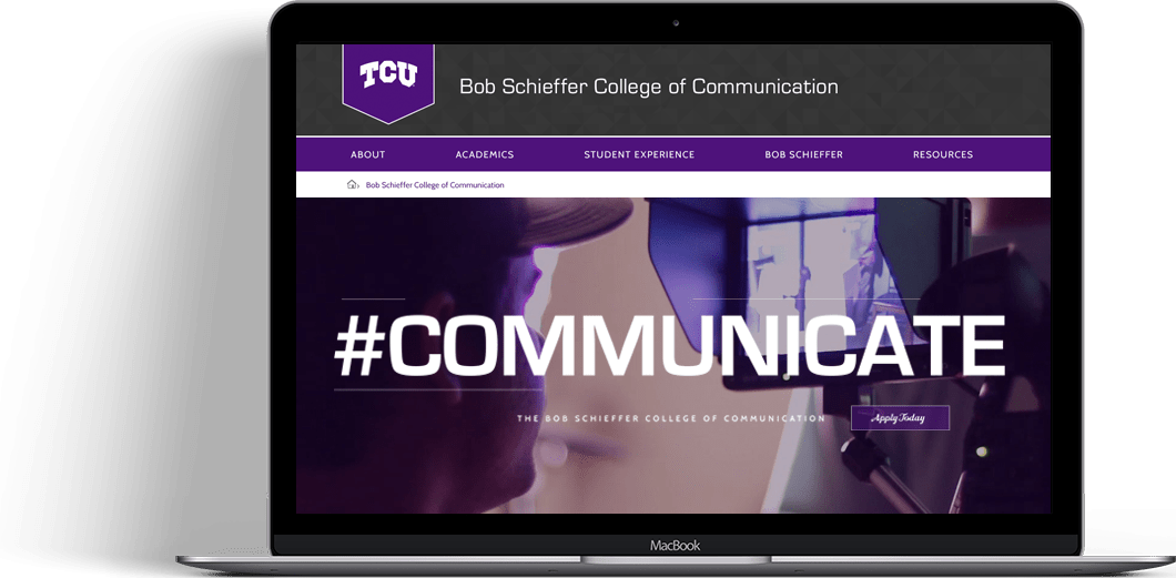 TCU College of Communication Laptop Showcase