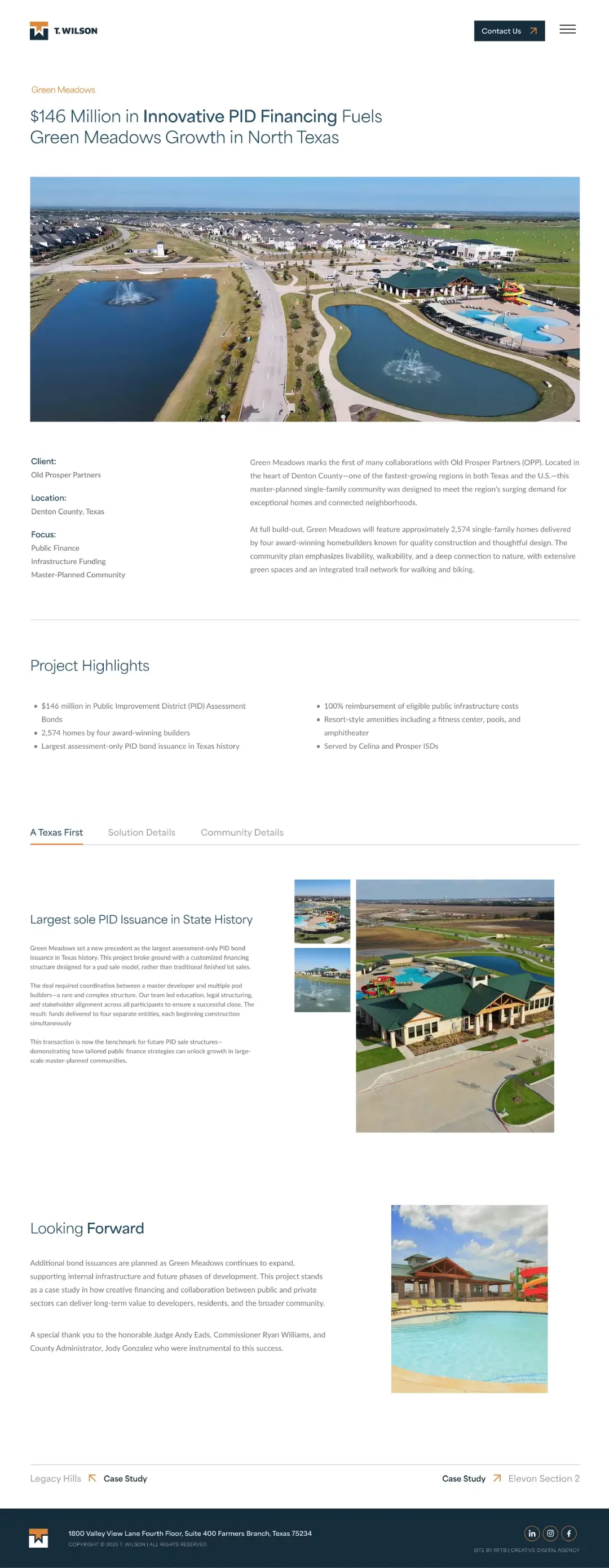 Crescent Website Preview Portfolio Page